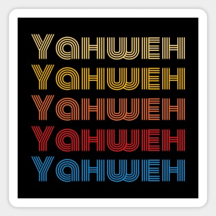 Yahweh | Christian Typography Magnet